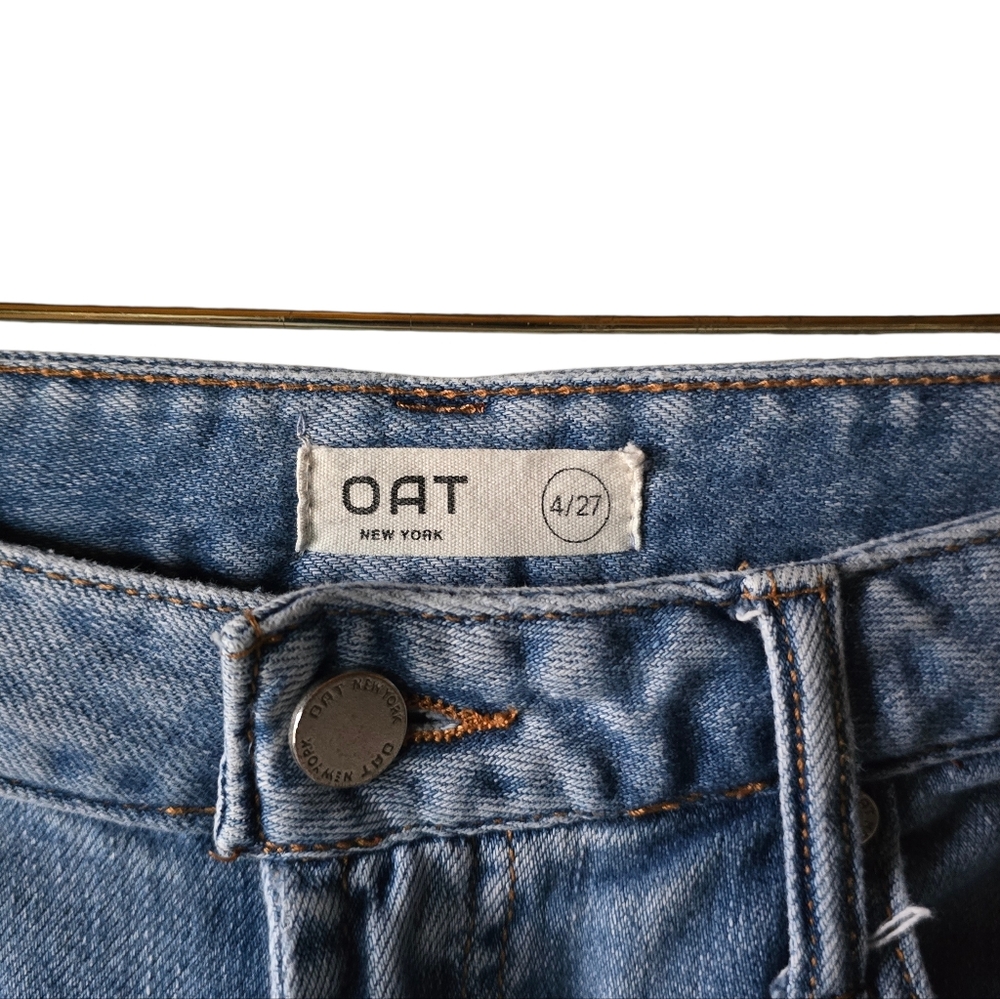 OAT NYC Baby Wide Leg Jeans in Bello Light Wash Size 27 - Picture 3 of 5
